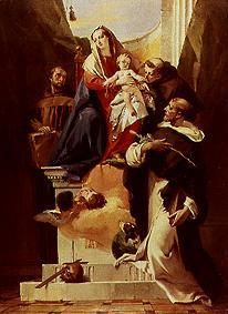 Madonna, umgeben von Heiligen from Giovanni Battista Tiepolo
