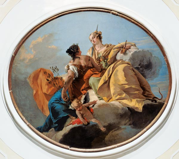 G.B.Tiepolo, Pax und Justitia from Giovanni Battista Tiepolo