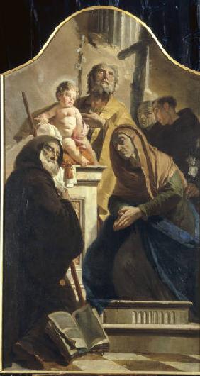 G.B.Tiepolo, Joseph mit Jesusknabe u.Hlg
