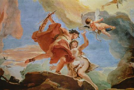 Orpheus Rescuing Eurydice from the Underworld (detail of the ceiling)