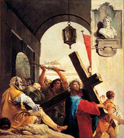 Die Kreuztragung: Christus schultert das Kreuz from Giovanni Battista Tiepolo