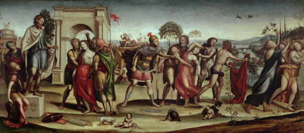 Sodoma, Raub der Sabinerinnen from Giovanni Bazzi Sodoma