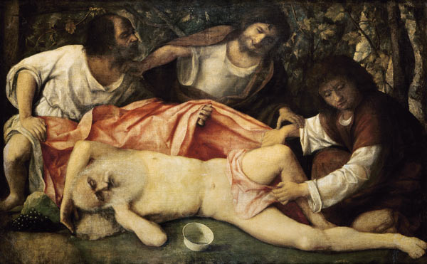Der trunkene Noah. from Giovanni Bellini