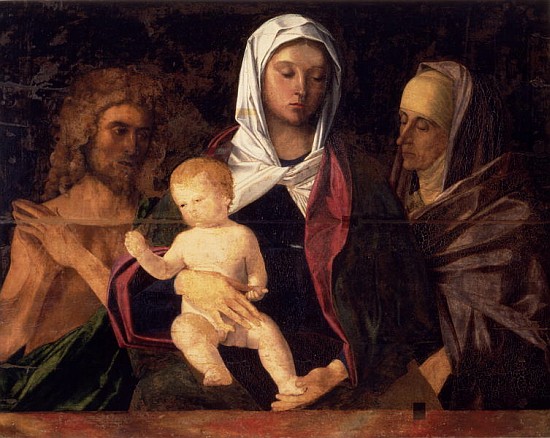 Madonna and Child with St. John the Baptist and St. Anne from Giovanni Bellini