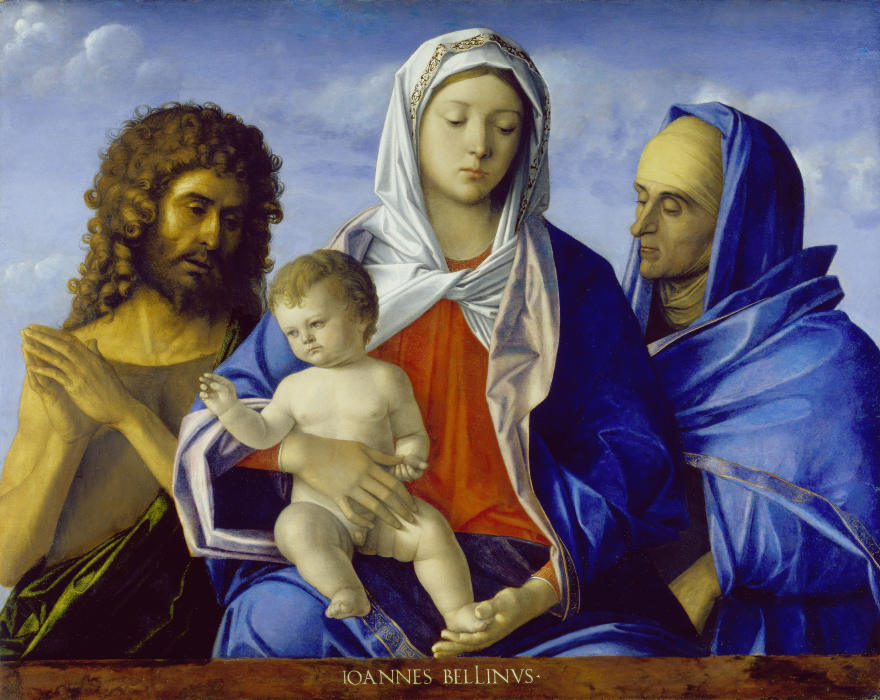 Madonna mit Kind, Johannes dem Täufer und der heiligen Elisabeth from Giovanni Bellini