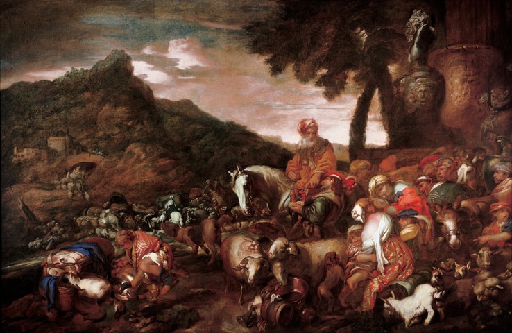 Abraham on the Road to Canaan from Giovanni Benedetto Castiglione