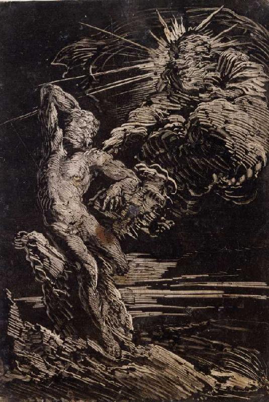 Die Erschaffung des Adam from Giovanni Benedetto Castiglione