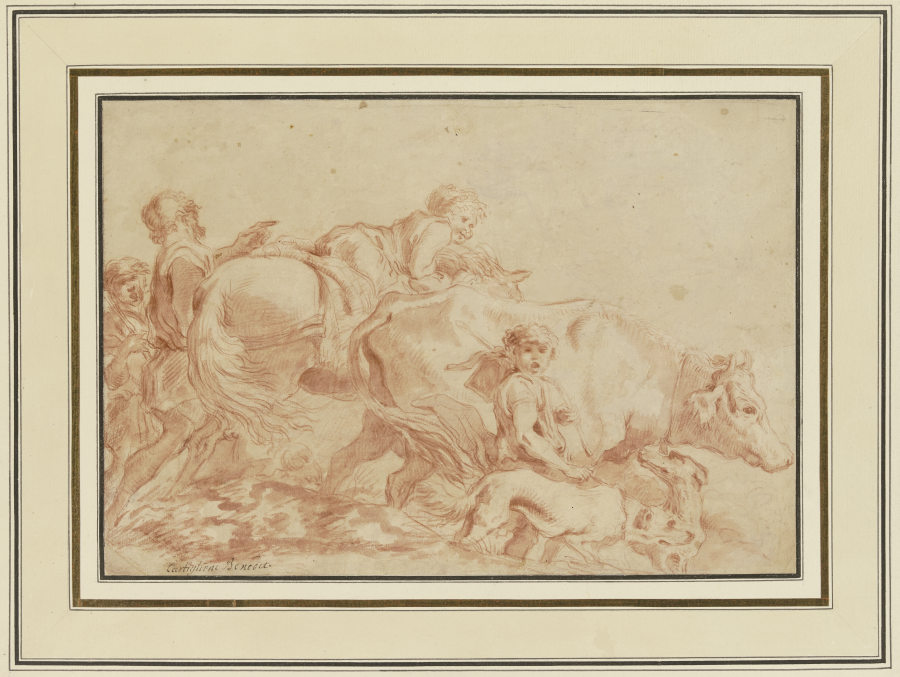 Hirten mit ihrer Herde from Giovanni Benedetto Castiglione