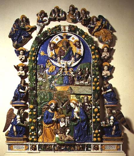 Nativity, bas relief from Giovanni della Robbia