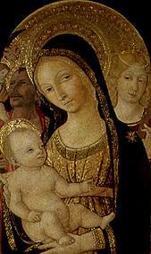 Madonna mit Kind und den hll. Katharina und Christophorus. from Giovanni di Bartolo Matteo