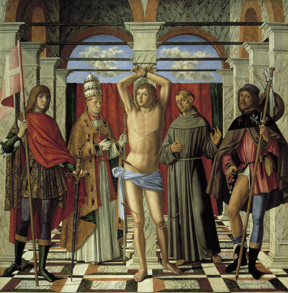 Giovanni Mansueti, Hl.Sebastian u.a. from Giovanni di Niccolo Mansueti