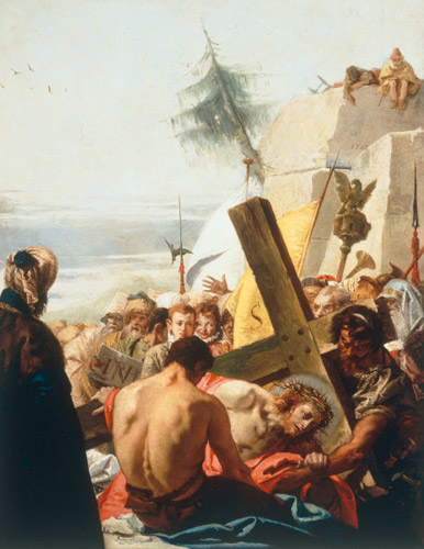 Christus stürzt zum dritten Mal unter dem Kreuz from Giovanni Domenico Tiepolo