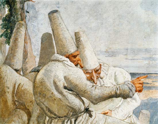 G.D.Tiepolo, Rast der Possenreiser from Giovanni Domenico Tiepolo