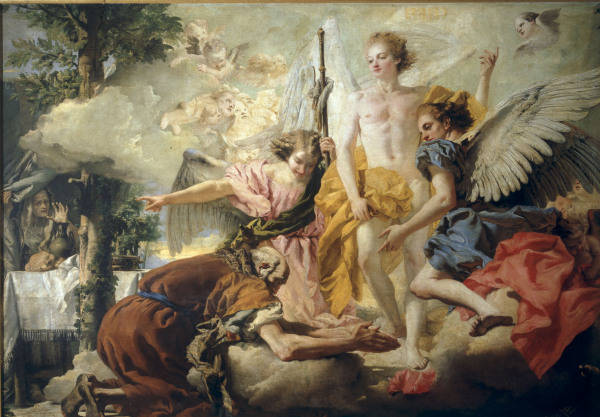 G.D.Tiepolo, Drei Engel bei Abraham from Giovanni Domenico Tiepolo