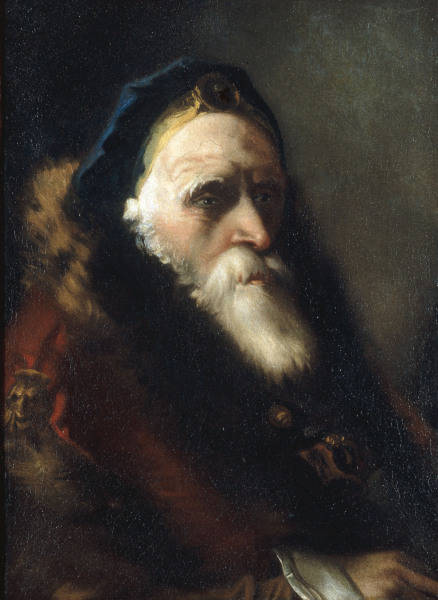 G.D.Tiepolo, Kopf eines alten Mannes from Giovanni Domenico Tiepolo