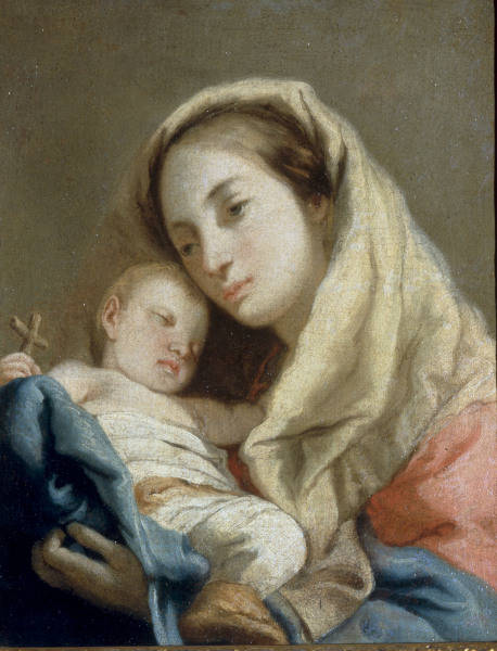 G.D.Tiepolo, Maria mit Kind from Giovanni Domenico Tiepolo