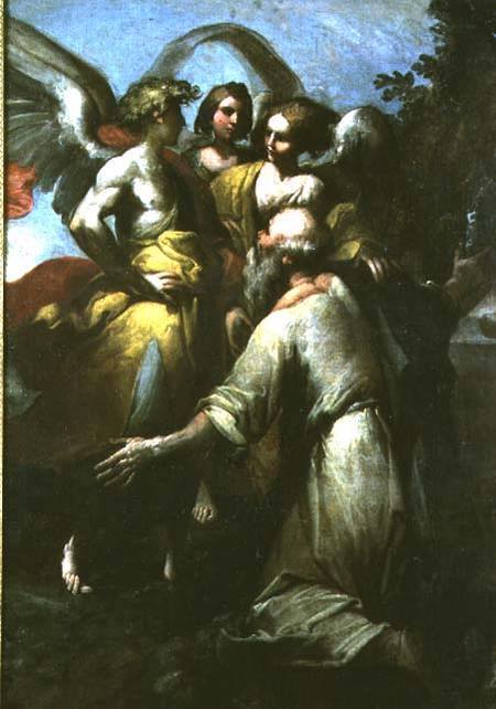 Abraham and the Three Angels from Giovanni Donducci
