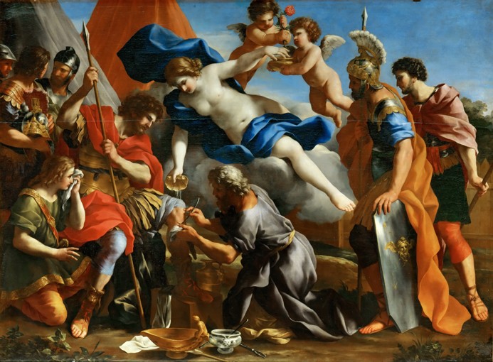 Venus Pouring a Balm on the Wound of Aeneas from Giovanni Francesco Romanelli
