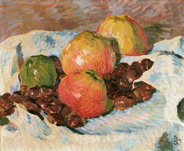 Stillleben mit Äpfeln und Kastanien from Giovanni Giacometti
