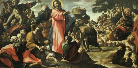The Multiplication of the Loaves and Fishes from Giovanni Lanfranco