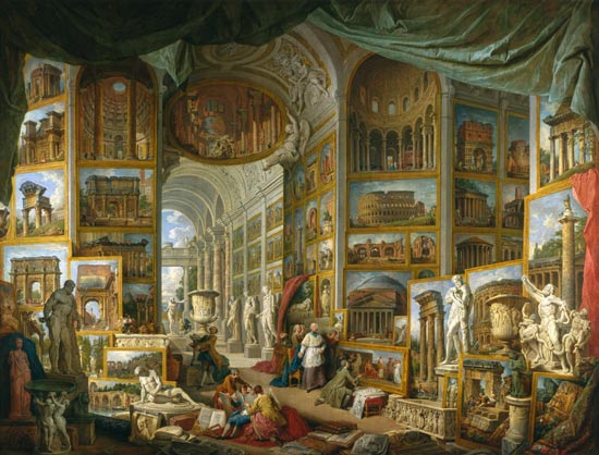 Galerie der Ansichten des antiken Rom from Giovanni Paolo Pannini