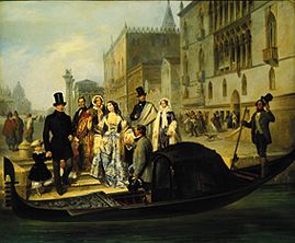 Die Familie Tolstoi in Venedig from Giulio Carlini
