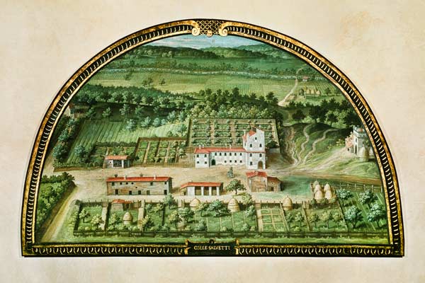 Colle Salvetti, from a series of lunettes depicting views of the Medici villas from Giusto Utens