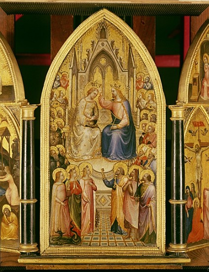 The Coronation of the Virgin, and Other Scenes, 1367 (egg tempera on poplar) from Giusto di Giovanni de Menabuoi