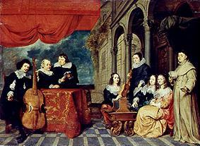 Die Familie James van Eyck. from Gonzales Coques