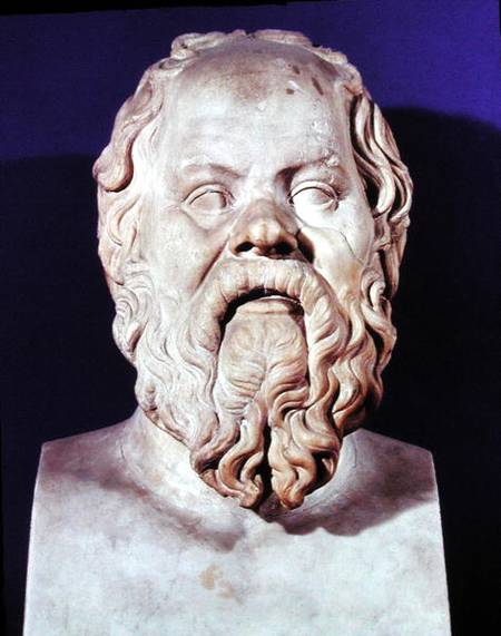 Bust of Socrates (470-399 BC) from Greco-Roman