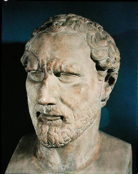 Bust of Demosthenes (384-322 BC) from Greek