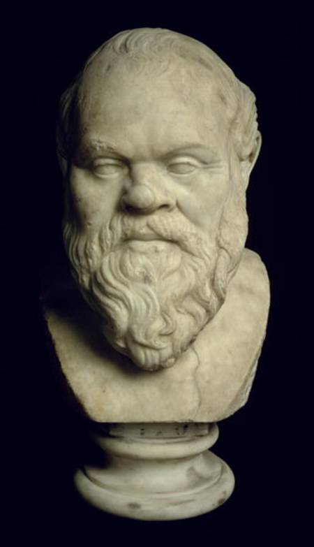 Bust of Socrates (469-399 BC) from Greek