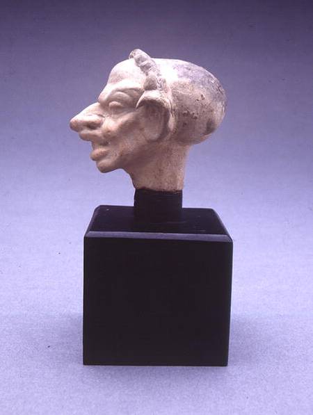 Grotesque head of a woman from Greek