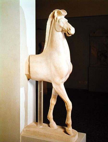 Sculpture of a horse from Greek