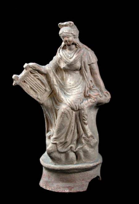 Statuette of Erato seated, from Myrina, Turkey from Greek
