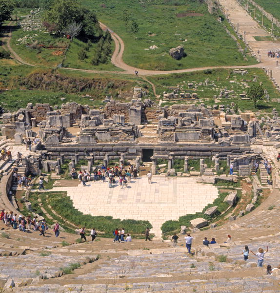 The Great Theatre, begun AD 41-54 (photo)  from Greek