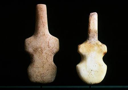 Two Violin-shaped Idols from Greek