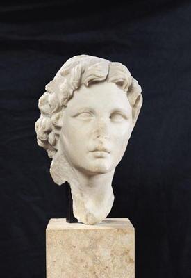 Head of Alexander the Great (356-323 BC) (marble)