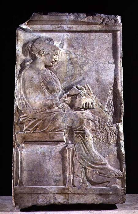 Stele of Philis, daughter of Cleomenes, King of Sparta from Greek School