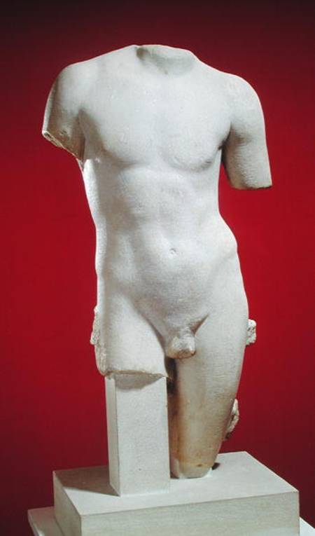 Torso of a young man, from Glanum from Greek School
