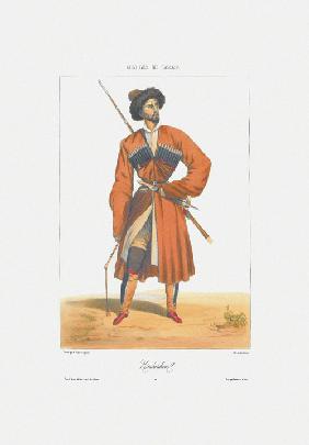 A Kabardin man (From: Scenes, paysages, meurs et costumes du Caucase)