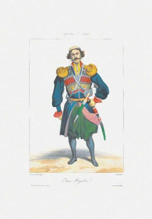 Prince of Megrelia (From: Scenes, paysages, meurs et costumes du Caucase) from Grigori Grigorevich Gagarin