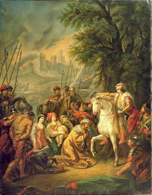 Tsar Ivan IV (1530-84) Conquering Kazan in 1552, 1800s (oil on canvas) from Grigoriy Ivanovich Ugryumov