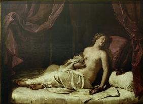Death of Cleopatra /Ptg.by Guercino/ C17