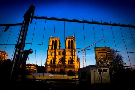 Notre Dame under reconstruction