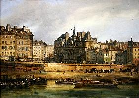 Hotel de Ville and embankment, Paris