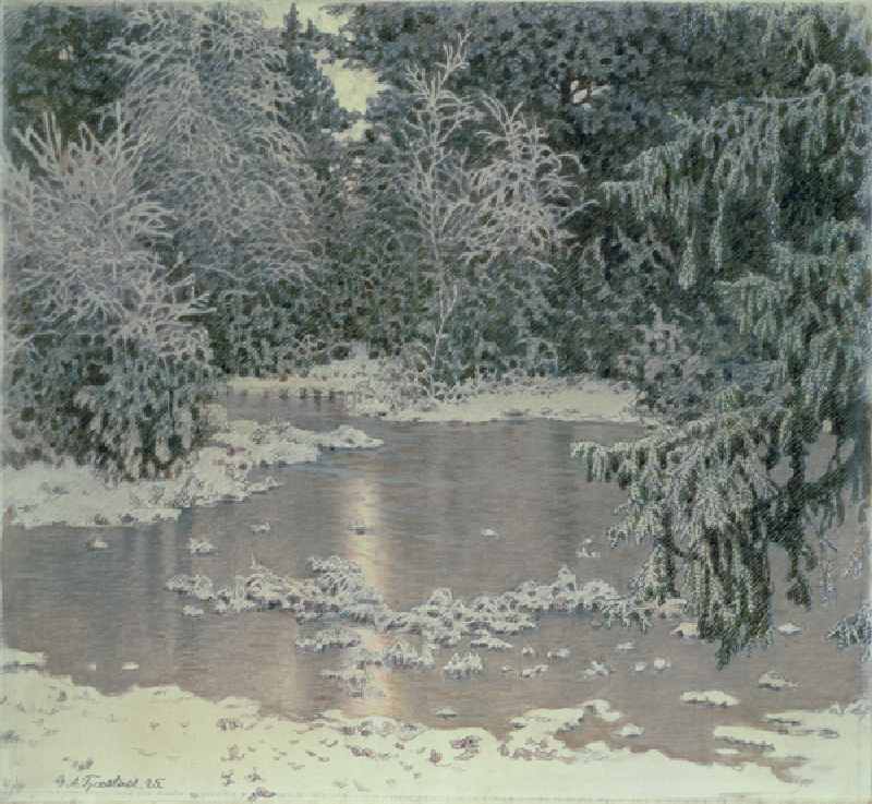 Winter Landscape from Gustaf Edolf Fjaestad