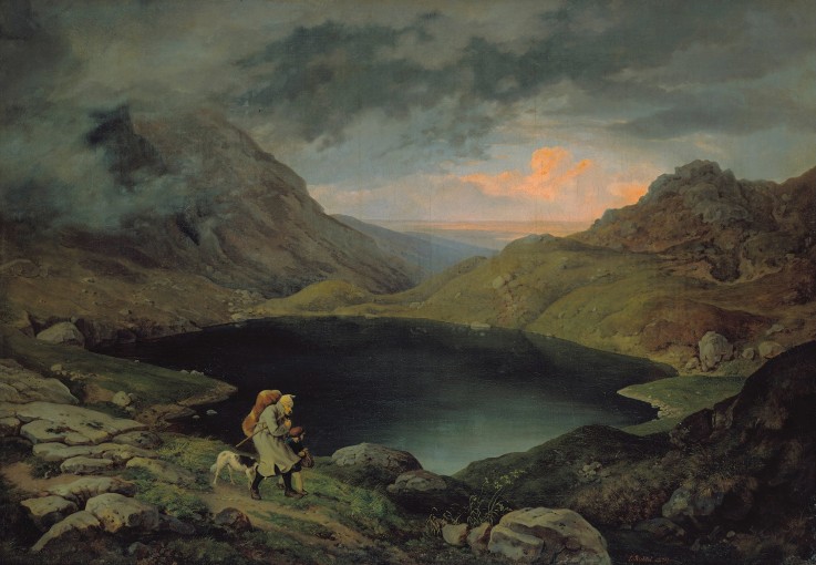 Lake in the Riesengebirge from Gustav Richter