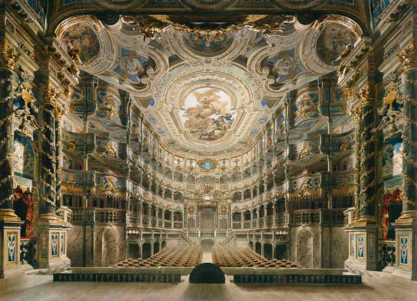 Innere Ansicht des Markgräflichen Opernhauses Bayreuth. from Gustav Bauernfeind