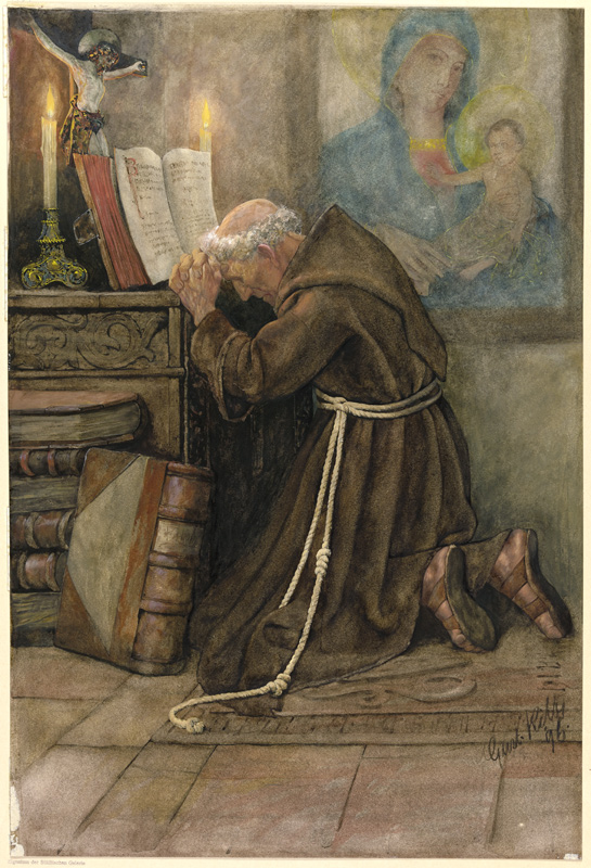 Betender Mönch from Gustav Kilb